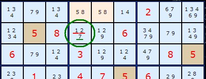 Hidden Pair Example