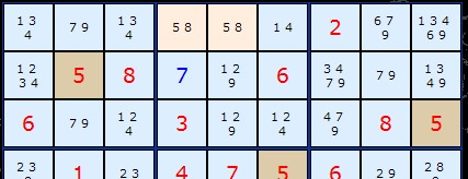 Hidden Pair Example