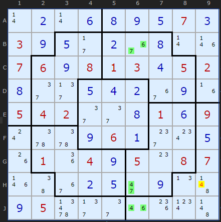 Jigsaw Triple Pointing Pair