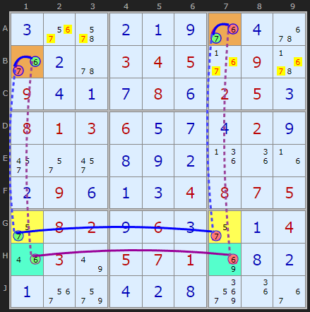 Split W-Wing example