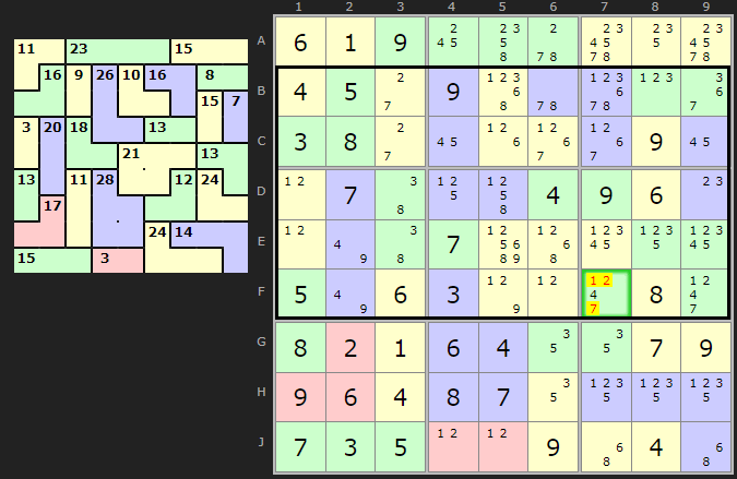 4 row block Innie example