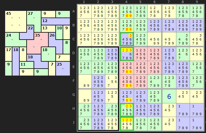 4 row block Innie example
