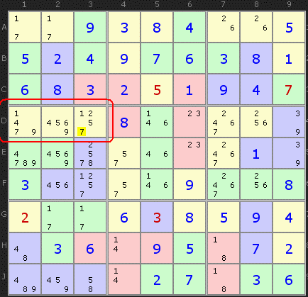 Killer Cage Combination Example SudokuWiki